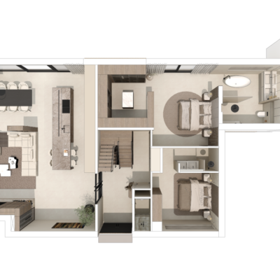 3D interieurontwerp woning